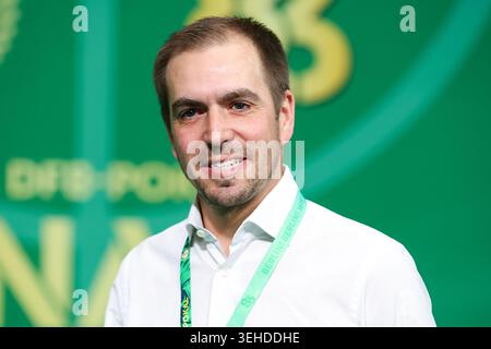 Philipp Lahm lors de la finale de la DFB Cup - FC Bayern Munich vs VfB Stuttgart (score final : 3-0) le 23 mai 2026, à l'Olympiastadion de Berlin Banque D'Images