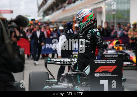 24 mai 2026 ; circuit Gilles Villeneuve, Montréal, Québec, Canada; grand Prix du Canada de formule 1 FIA 2026, jour de la course ; Kimi Antonelli (12 ans) d'Italie et Mercedes-AMG PETRONAS vainqueur de la course par équipe de formule 1 Banque D'Images