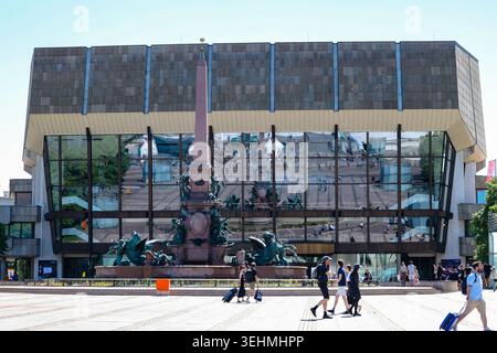 Gewandhaus zu Leipzig auf dem Augustusplatz und Mendebrunnen, Leipziger Innenstadt, GER, Themenbild Leipzig, 25.05.2026, Foto : Eibner-Pressefoto/Laura Roemer Banque D'Images