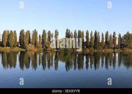 Le Saône, ville de Chalon-sur-Saône, département de Saône-et-Loire, France Banque D'Images