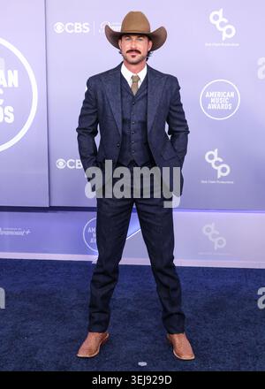 PARADISE, LAS VEGAS, NEVADA, États-Unis - MAI 25 : Riley Green arrive à la 52e cérémonie annuelle des American Music Awards qui se tient au MGM Grand Garden Arena le 25 mai 2026 à Paradise, Las Vegas, Nevada, États-Unis. (Photo de Xavier Collin/image Press Agency) Banque D'Images