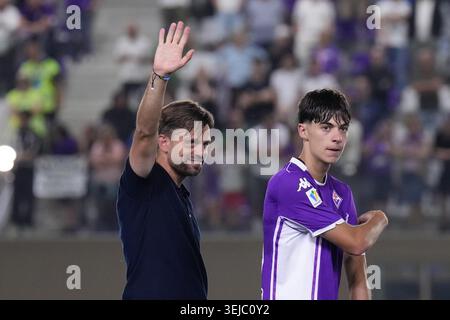 Firenze, Italie. 28 mai 2026. Lors de la finale du match entre Fiorentina U20 et Parme U20 du Championnat Primavera 1 2025/2026 au Rocco B. Commisso Viola Park Sports Center à Bagno a Ripoli, Florence, Italie. 28 mai 2026. Sport - Football. (Photo de Alfredo Falcone/LaPresse) crédit : LaPresse/Alamy Live News Banque D'Images