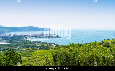 Piran, Slovénie. 26 mai 2026. Vue panoramique sur la ville Banque D'Images