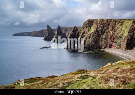 NC500 Duncansby Head & Stacks Banque D'Images