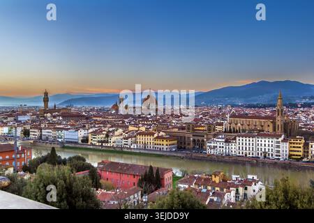 Vue de Florence, Italie Banque D'Images