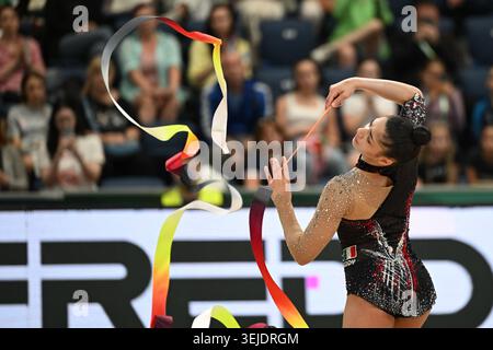 IPA85155673 - RAFFAELI Sofia (ITA) lors des Championnats d'Europe de gymnastique rythmique, gymnastique à Varna, Bulgarie, mai 29 2026 Banque D'Images