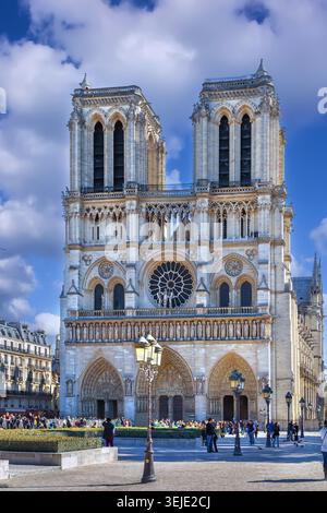 Notre Dame de Paris, France Banque D'Images
