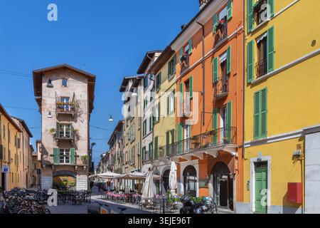 Rue à Brescia. Italie Banque D'Images