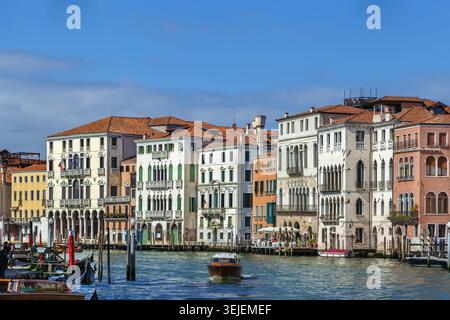 Grand Canal de Venise, Italie Banque D'Images