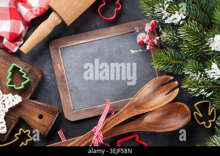 Ustensiles de cuisine de Noël Banque D'Images