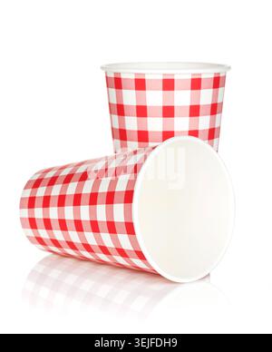 Gobelets en papier jetables Banque D'Images