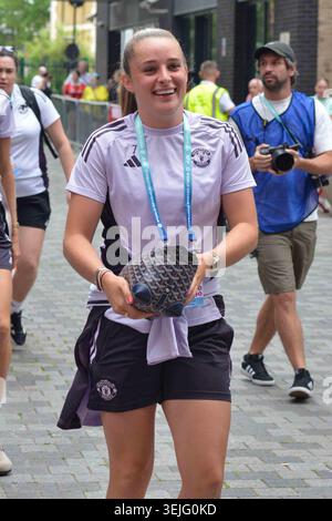 ROYAUME-UNI. 29 mai 2026. Ella Toone (7 Manchester City) arrivée pour le jour 2 des tournois du World 7's Stadium Gtech Community Stadium Londres Angleterre crédit : SPP Sport Press photo. /Alamy Live News Banque D'Images