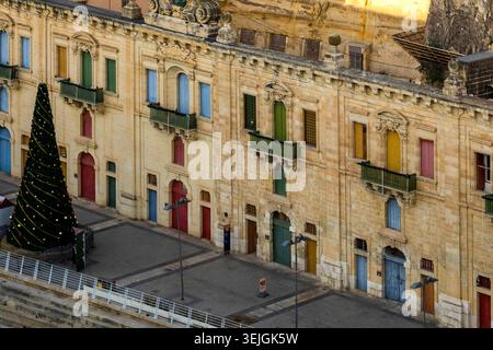Malte - Valletta, Valletta Waterfront Banque D'Images