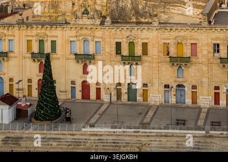 Malte - Valletta, Valletta Waterfront Banque D'Images