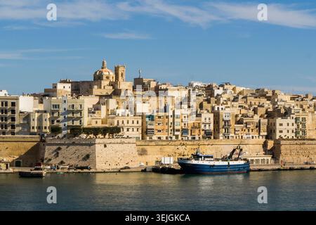 Malte - Valette, péninsule de Senglea Banque D'Images