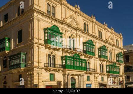 Malte - la Valette, Palazzo Ferreria Banque D'Images
