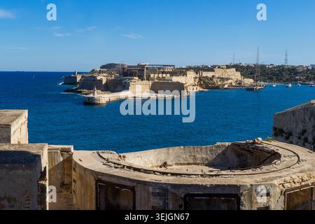 Malte - la Valette, Fort Ricasoli Banque D'Images