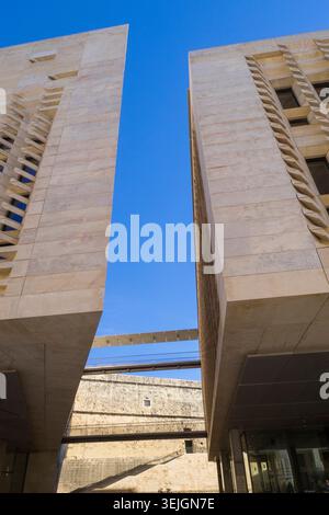 Malte - la Valette, bâtiment du Parlement de Malte Banque D'Images