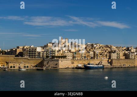 Malte - Valette, péninsule de Senglea Banque D'Images