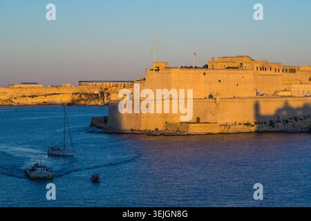 Malte - la Valette, bastion d'Abercrombie Banque D'Images