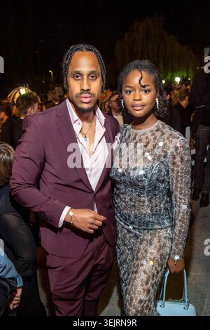 ABB/FILMPREIS- Jonathan Kwesi Aikins und Melodie Wakivuamina zu Gast auf der Party BEI der Verleihung des Deutschen Filmpreis Lola 26 AM Palais am Funkturm AM 29.05.2026 in Berlin Deutschland *** ABB FILMPREIS Jonathan Kwesi Aikins et Melodie Wakivuamina en tant qu'invités à la cérémonie du Prix du film Lola Lola 26 au Palais am Funkturm le 29 05 Berlin 2026 Banque D'Images