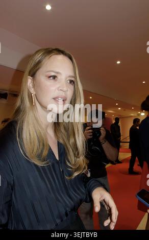 Cannes, France. 16 mai 2026. Virginie Efira a été vue quitter la conférence de presse lors de la 79e édition du Festival International du film de Cannes en mai Banque D'Images