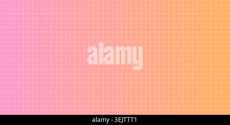 Vecteur dégradé rose et orange avec motif de grille, joli fond géométrique pastel abstrait d'été pour brochures et bannières Illustration de Vecteur