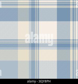 Fond de motif sans couture doux, textile à carreaux de texture de carte de noël. Vecteur de tissu graphique vérifier le tartan dans la palette de couleurs cyan et pastel. Illustration de Vecteur