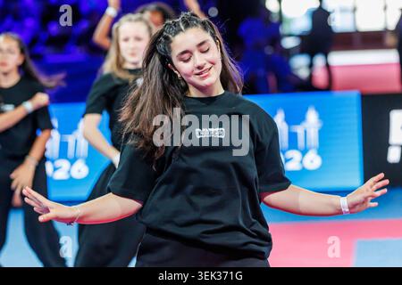 Flex Studio Dance Center lors de l'événement d'ouverture, 22.05.2026, Francfort-sur-le-main (Allemagne), 61e Championnat d'Europe de Karaté 2026 Francfort-sur-le-main Banque D'Images