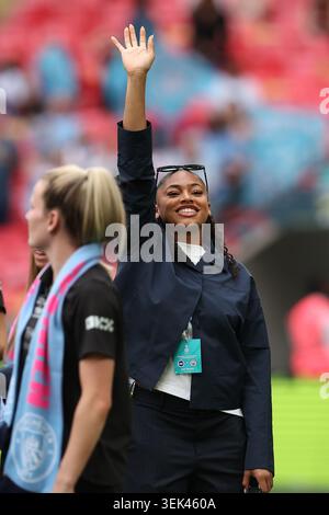 Stade de Wembley, Londres, Royaume-Uni. 31 mai 2026. Finale de la FA Cup pour femme, Brighton et Hove Albion contre Manchester City ; gardienne de but Khiara Keating de Manchester City crédit : action plus Sports/Alamy Live News Banque D'Images
