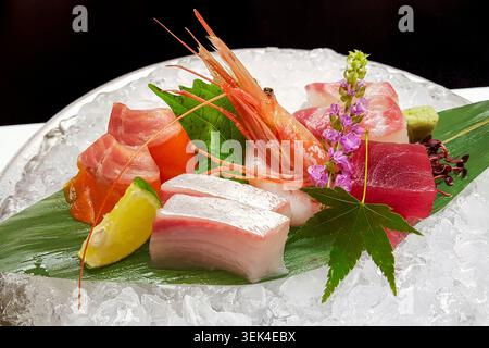 Sashimi cuisine japonaise Banque D'Images