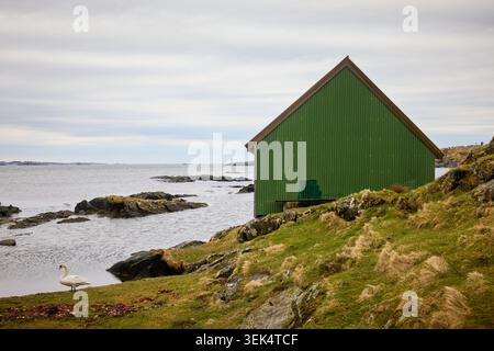 Haugesund ville comté de Rogaland, sentier de randonnée côtier passant par Kyststien i Haugesund Banque D'Images
