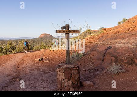 Les gens marchent sur le sentier Canyon of Fools Banque D'Images