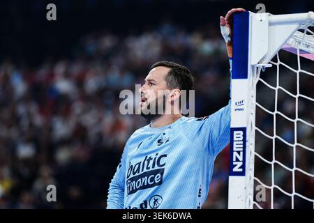 Benjamin Buric (SG Flensburg-Handewitt, #01) GER, MT Melsungen v. SG Flensburg-Handewitt, Handball, EHF European League, demi-finale, saison 2025/2026, 30 mai 2026 photo : Eibner Press photo/Marcel von Fehrn Banque D'Images