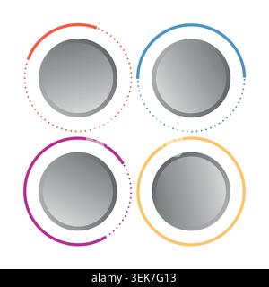 Infographie d'entreprise. Présentation avec éléments de graphique, diagramme avec étapes, processus. Schéma de modèle vectoriel pour le concept commercial créatif Illustration de Vecteur