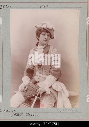 Les interprètes de petit Duc apparaissent sur scène au Théâtre de la Renaissance à Paris lors de la création de l'opéra-comique en trois actes d'Henri Meilhac et Ludovic Halévy le 25 janvier 1878. Banque D'Images