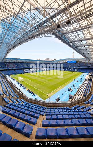 A Coruña, ESPAGNE - MAI 31 : vue générale de l'intérieur du stade avant le match LaLiga Hipermotion entre le RC Deportivo contre UD Las Palmas à l'Estadio de R. Banque D'Images