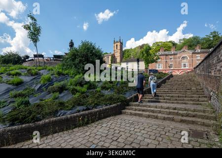 Ironbridge à Telford, Shropshire. Banque D'Images