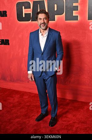 Los Angeles, États-Unis. 02 juin 2026. Javier Bardem arrive à la première mondiale de « Cape Fear » d'Apple TV qui s'est tenue à la Directors Guild of America le 2 juin 2026 à Los Angeles, CA. © Starbuck/ Credit : AFF/Alamy Live News Banque D'Images