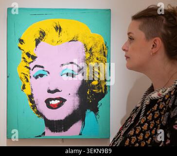 La National Portrait Gallery, Londres, Royaume-Uni. 3 juin 2026. Pour célébrer le 100e anniversaire de la star hollywoodienne et en association avec le domaine de Marilyn Monroe, Marilyn Monroe : a Portrait explore la vie, la carrière et l'héritage de Marilyn Monroe à travers des portraits créés par certains des plus grands photographes et artistes des 20e et 21e siècles. Faits saillants : Green Marilyn, 1962 par Andy Warhol. National Gallery of Art, Washington. (APPUYEZ SUR UTILISER UNIQUEMENT). Crédit : Malcolm Park/Alamy Live News Banque D'Images