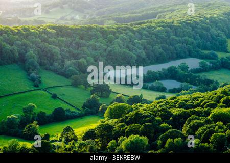 Malvern Hills, Worcestershire, Angleterre. Banque D'Images