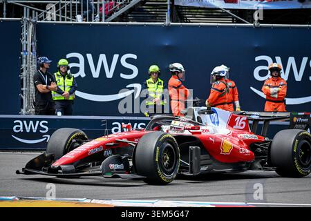 Monaco, Monte Carlo, 5 juin 2026, Charles Leclerc, Ferrari, pendant les essais libres de F1, Copyright Marco Talluto/Alamy Live News Banque D'Images