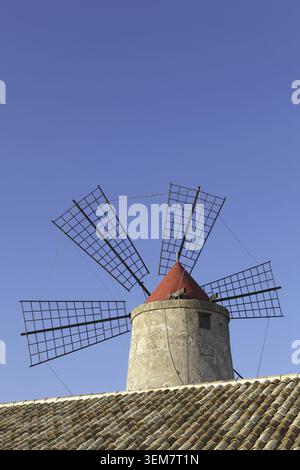 Musée du Sel, Trapani, Sicile, Italie Banque D'Images