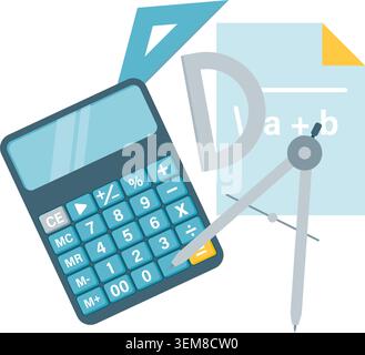 Outils Mathématiques Illustration de Vecteur