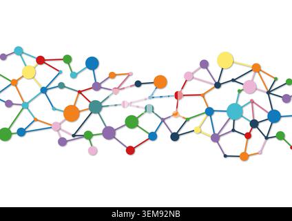 Réseau, illustration conceptuelle. Banque D'Images