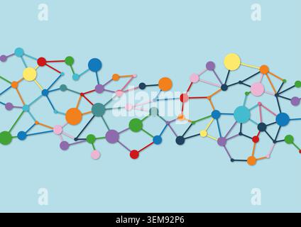 Réseau, illustration conceptuelle. Banque D'Images