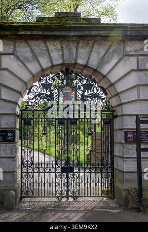 Porte d'entrée historique du Magdalen College Oxford University dans l'Oxfordshire Angleterre Banque D'Images