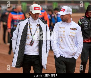 Anders Thomsen du Danemark #105 lors du ATPI FIM Speedway Grand Prix de Grande-Bretagne 2026 Round 3 au National Speedway Stadium de Manchester, Angleterre, Royaume-Uni le 5 juin 2026. (Photo de Andrew SURMA/Sipa USA). Crédit : Sipa USA/Alamy Live News Banque D'Images