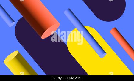 Un fond abstrait vibrant avec des formes fluides colorées sur un fond profond. Parfait pour les graphiques numériques, les présentations modernes, les œuvres musicales, la conception Web et les visuels créatifs audacieux Banque D'Images