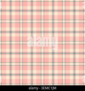 Costume plaid Vector check, texture de fond de tissu de costume. Motif textile tartan sans couture Glen dans une palette de couleurs pastel et claires. Illustration de Vecteur